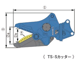 TS-Sカッターの図面画像